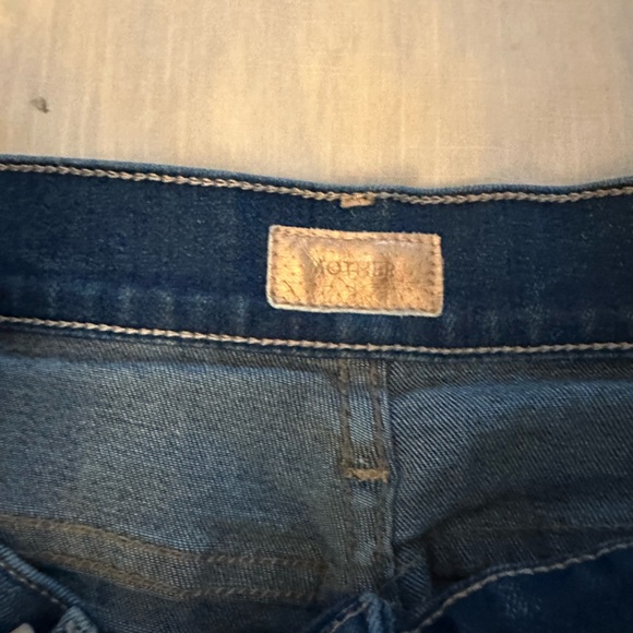 MOTHER High Waist Button Midi Skirt in Blue Moon Sz 26 (14) - Picture 5 of 9